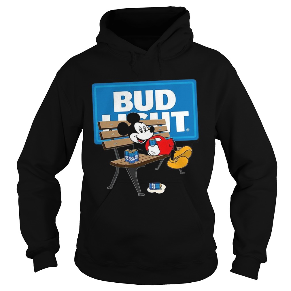 Mickey Mouse Drinking Bud Light Beer  Hoodie