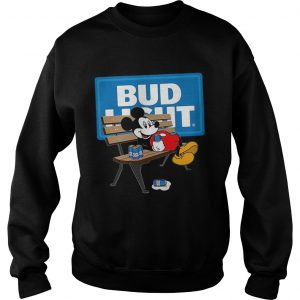 Mickey Mouse Drinking Bud Light Beer  Sweatshirt