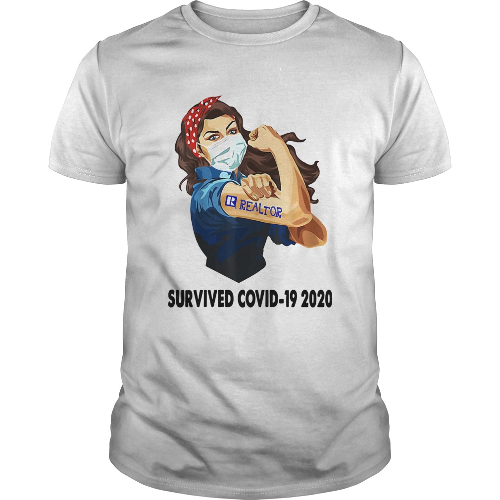 Strong Woman Tattoos Realtor Survived Covid19 2020 shirt