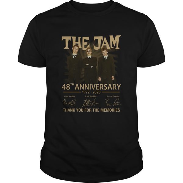 The Jam 48th Anniversary 1972 2020 Thank You For The Memories  Unisex