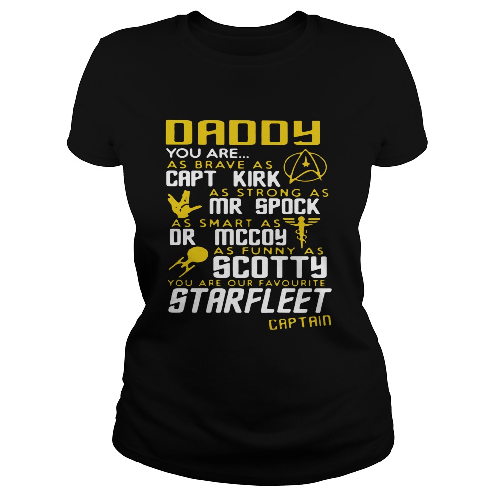 Daddy You Are As Brave As Capt Kirk As Strong As Mr Spock  Classic Ladies