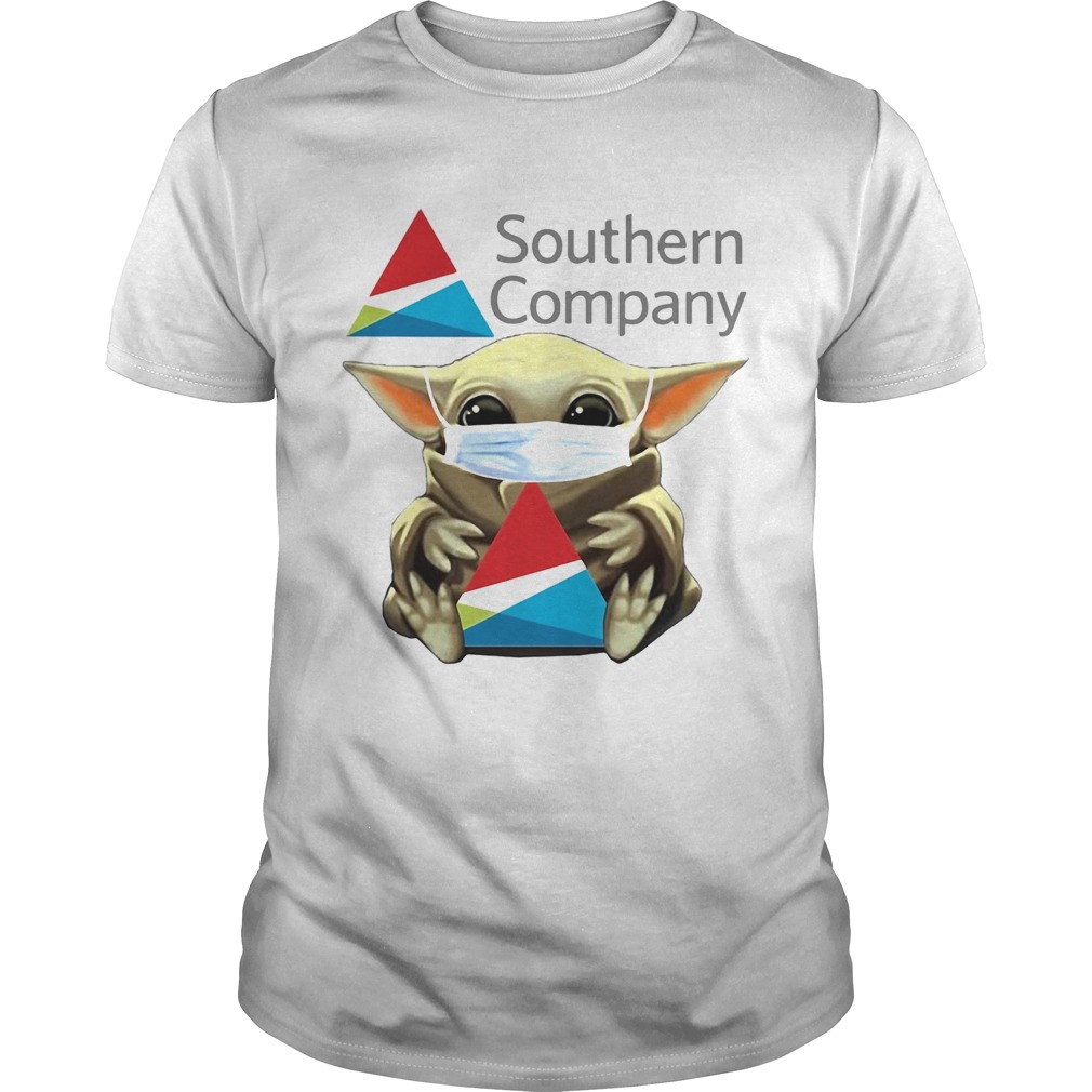 Star wars baby yoda hug southern company covid19 shirts