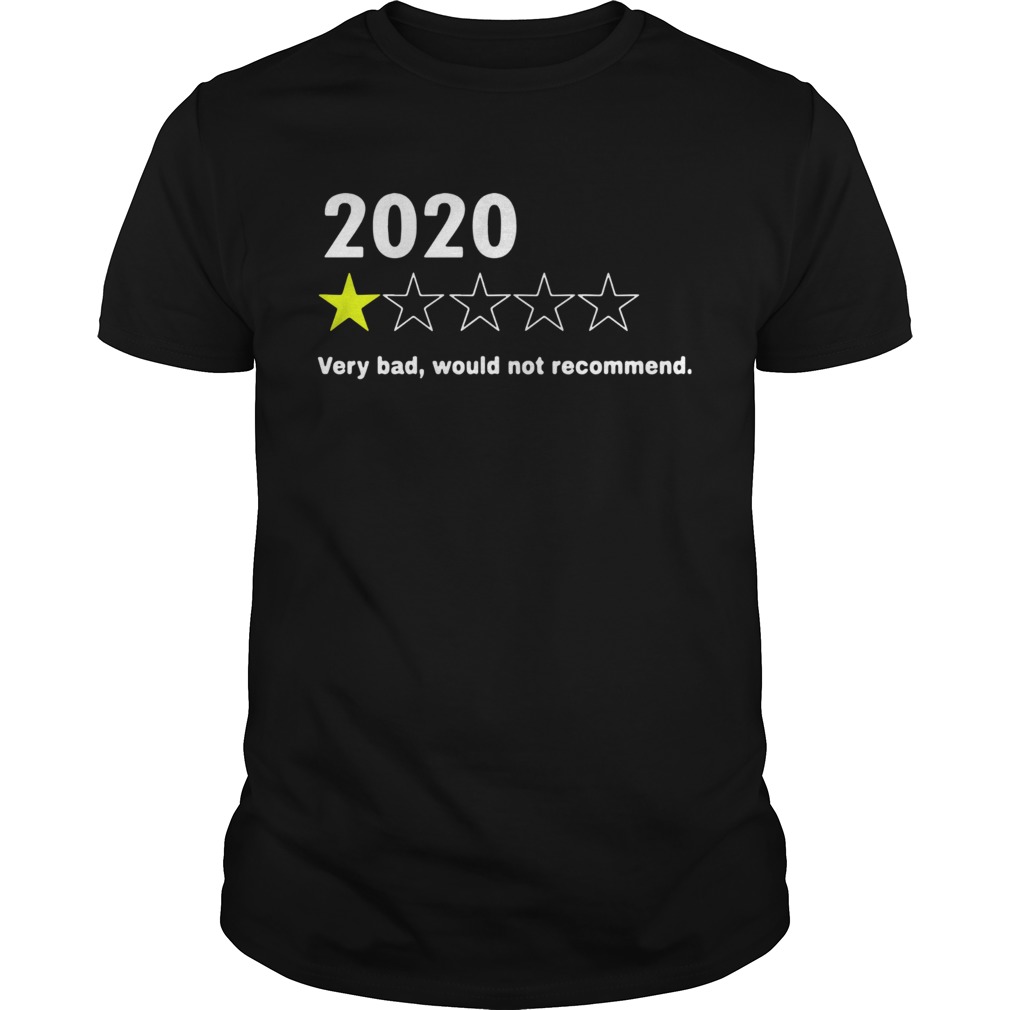 2020 Very Bad Would Not Recommend shirts