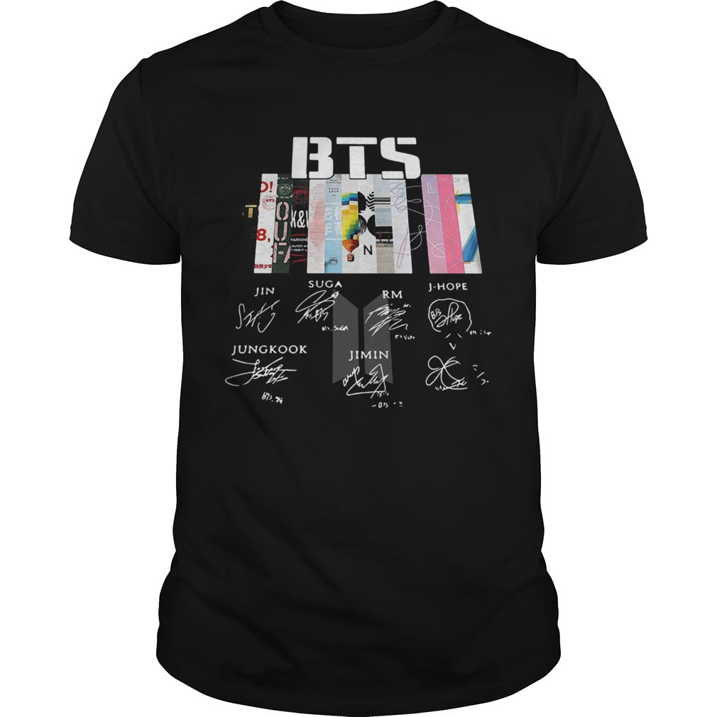BTS Graphic Signatures shirt