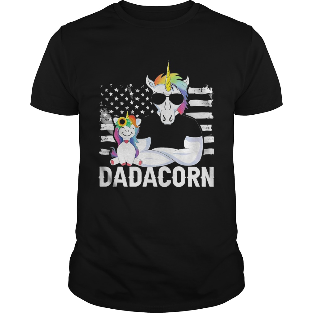 Dadacorn Dad Unicorn Fathers Day shirt