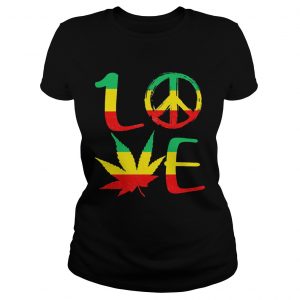 Love Marijuana Leaf LGBT  Classic Ladies