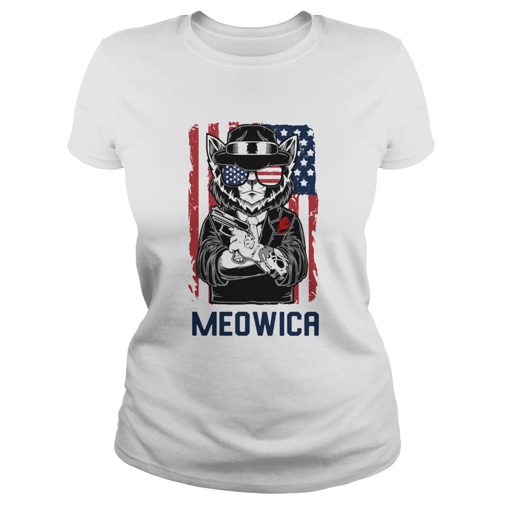 Meowica 14th of July Independence Day Flag  Classic Ladies