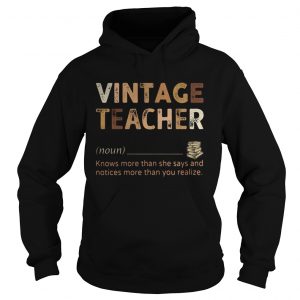 Vintage teacher knows more than she says black lives matter  Hoodie