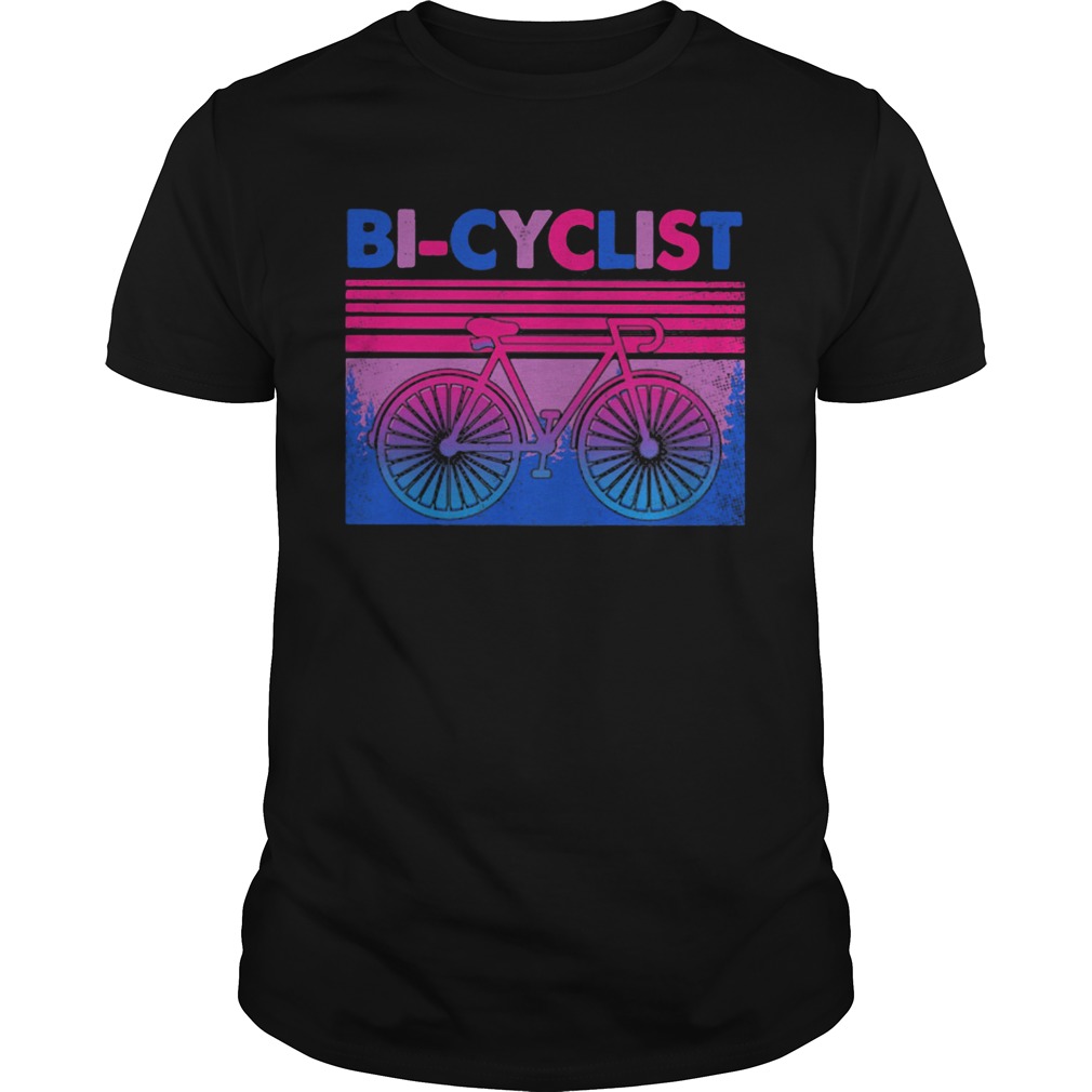 Black bicyclist vintage classic shirt