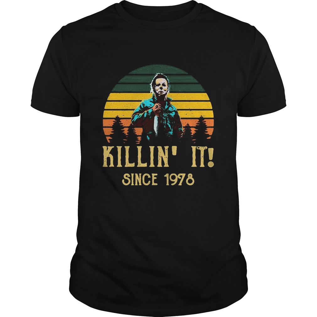 Halloween michael myers killin it since 1978 vintage retro shirts