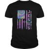 Jesus american flag independence day  Unisex
