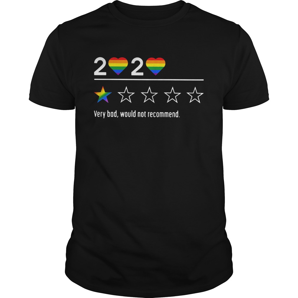 Lgbt 2020 heart very bad would not recommend stars shirt
