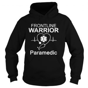 Nurse frontline warrior paramedic stethoscope heartbeat  Hoodie