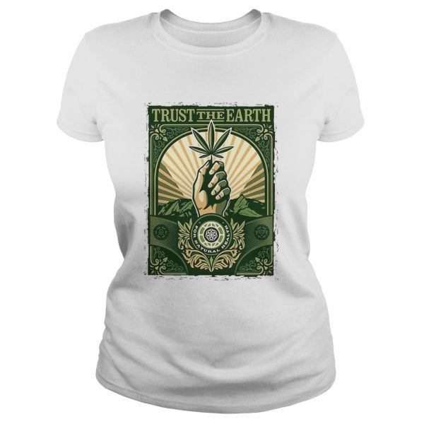 Trust the Earth weed hand black lives matter green  Classic Ladies