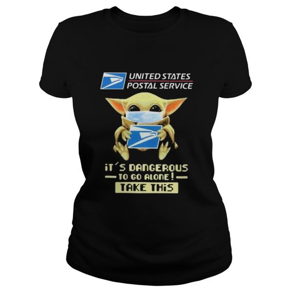 Baby yoda mask united states postal service its dangerous to go alone take this  Classic Ladies