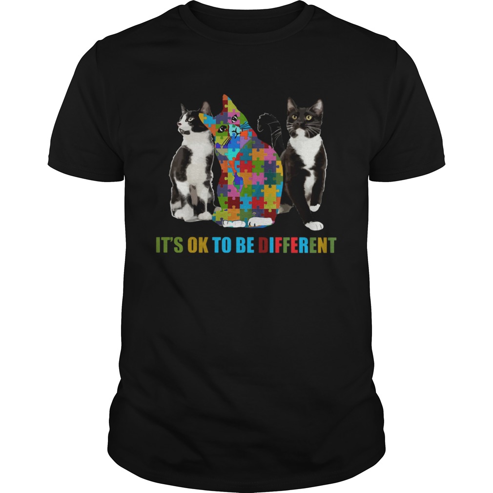 Cat autism Its OK to be different shirts