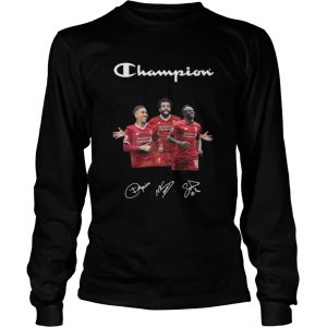 Champions liverpool football club player signatures  Long Sleeve