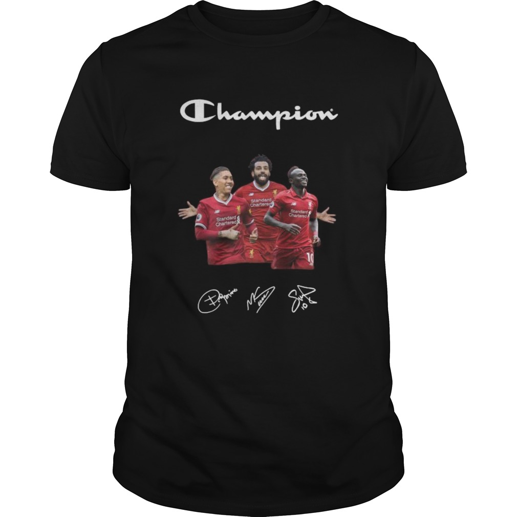 Champions liverpool football club player signatures shirt