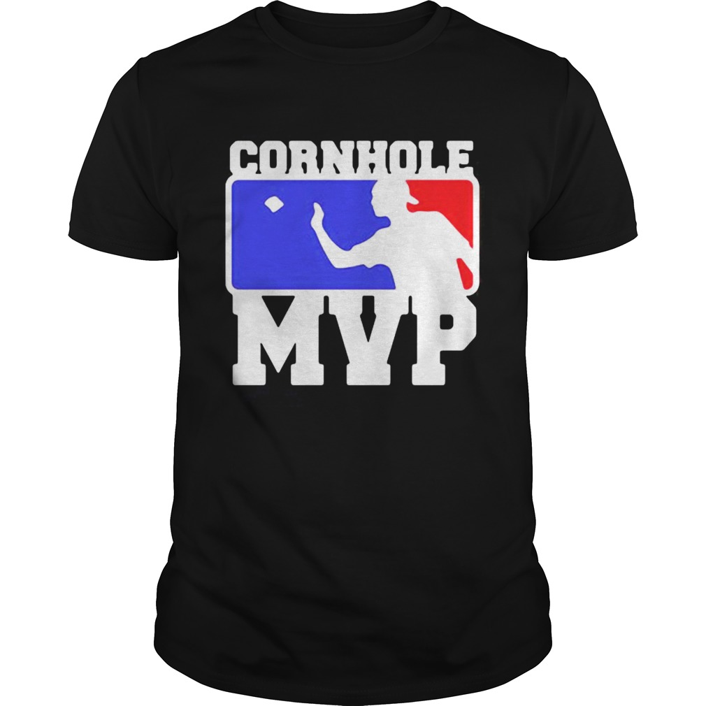 Cornhole mvp baseball logo shirt