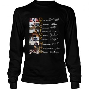 Doctor who characters signatures  Long Sleeve