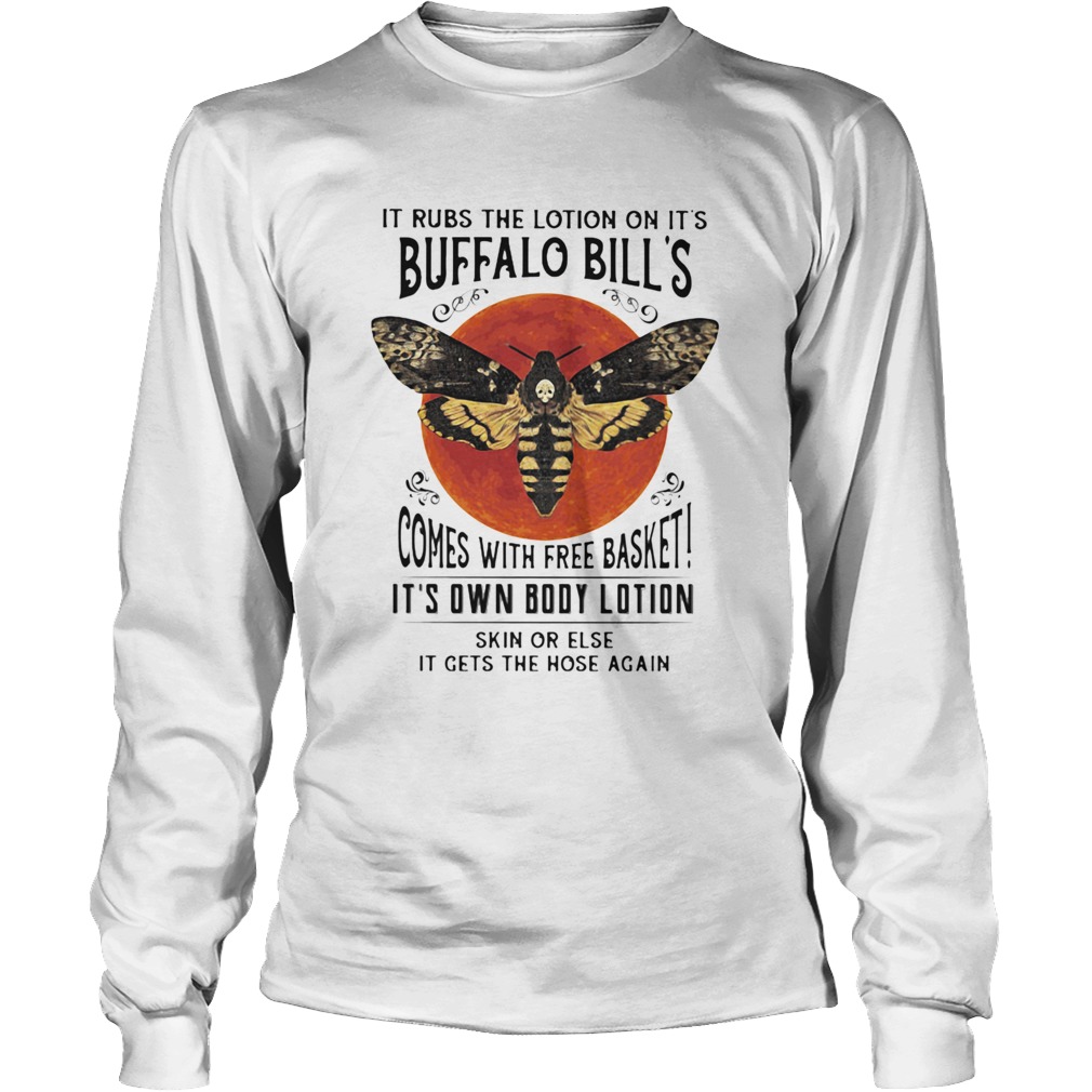 It rubs the lotion on its buffalo bills comes with free basket its own body lotion skin or else Long Sleeve