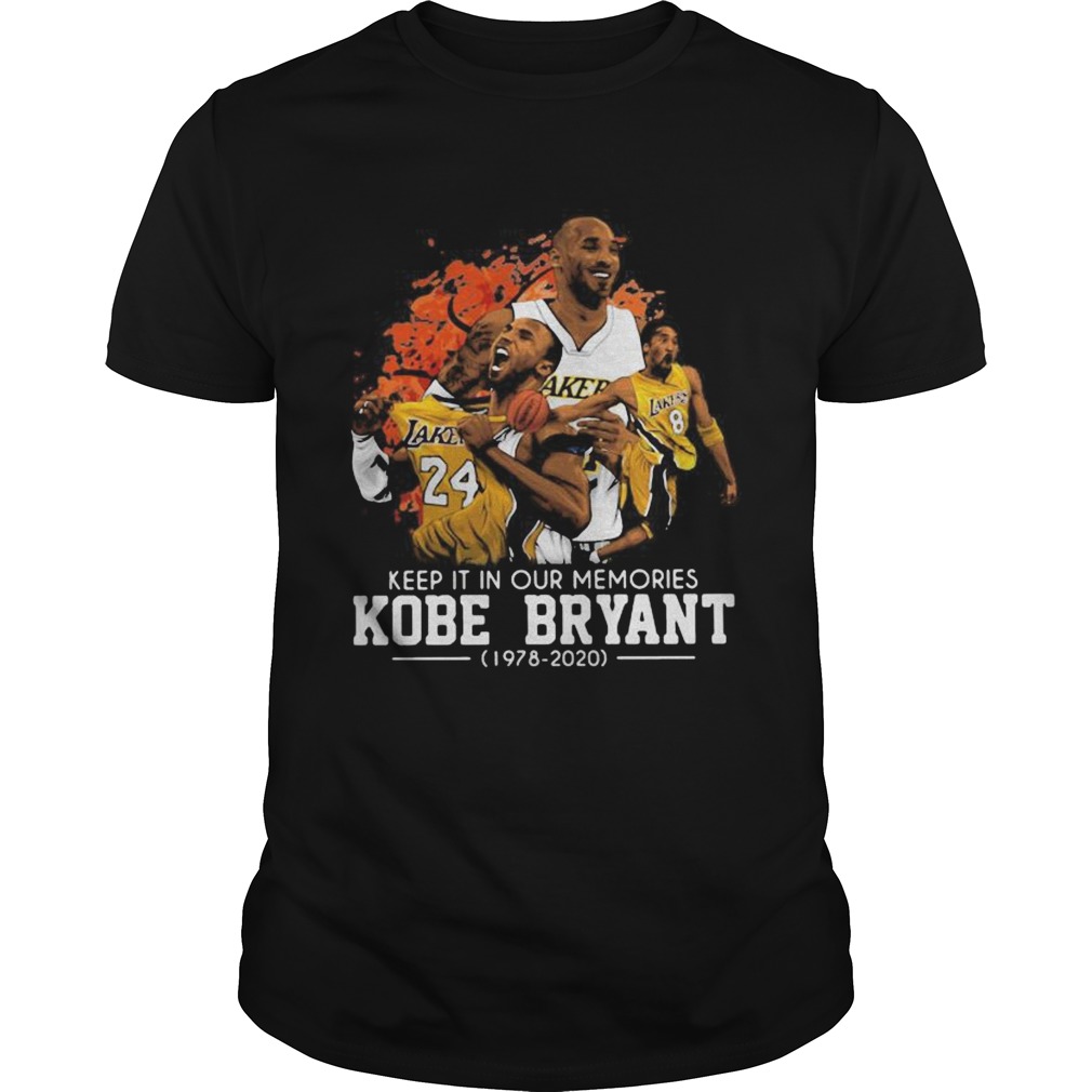 Keep it in our memories kobe bryant 1978 2020 shirts