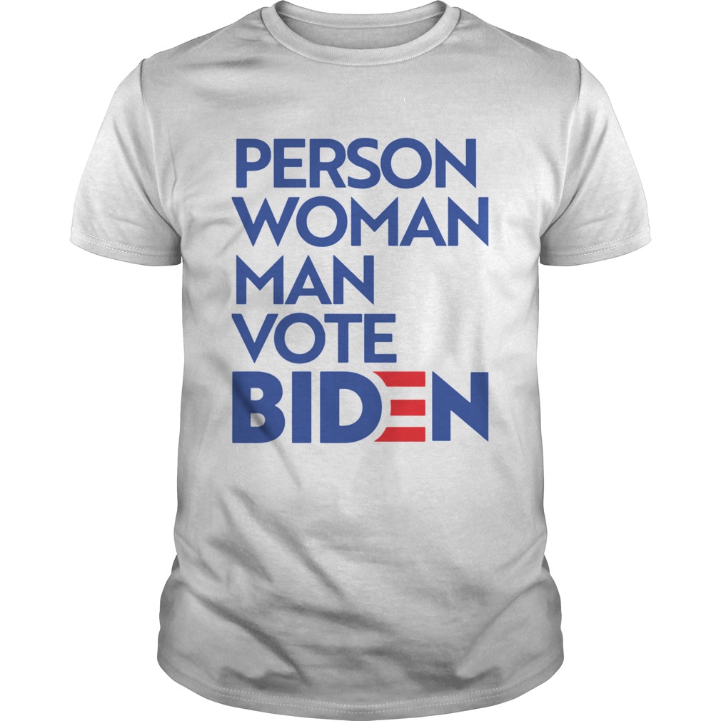 Person Woman Man Vote Biden shirts