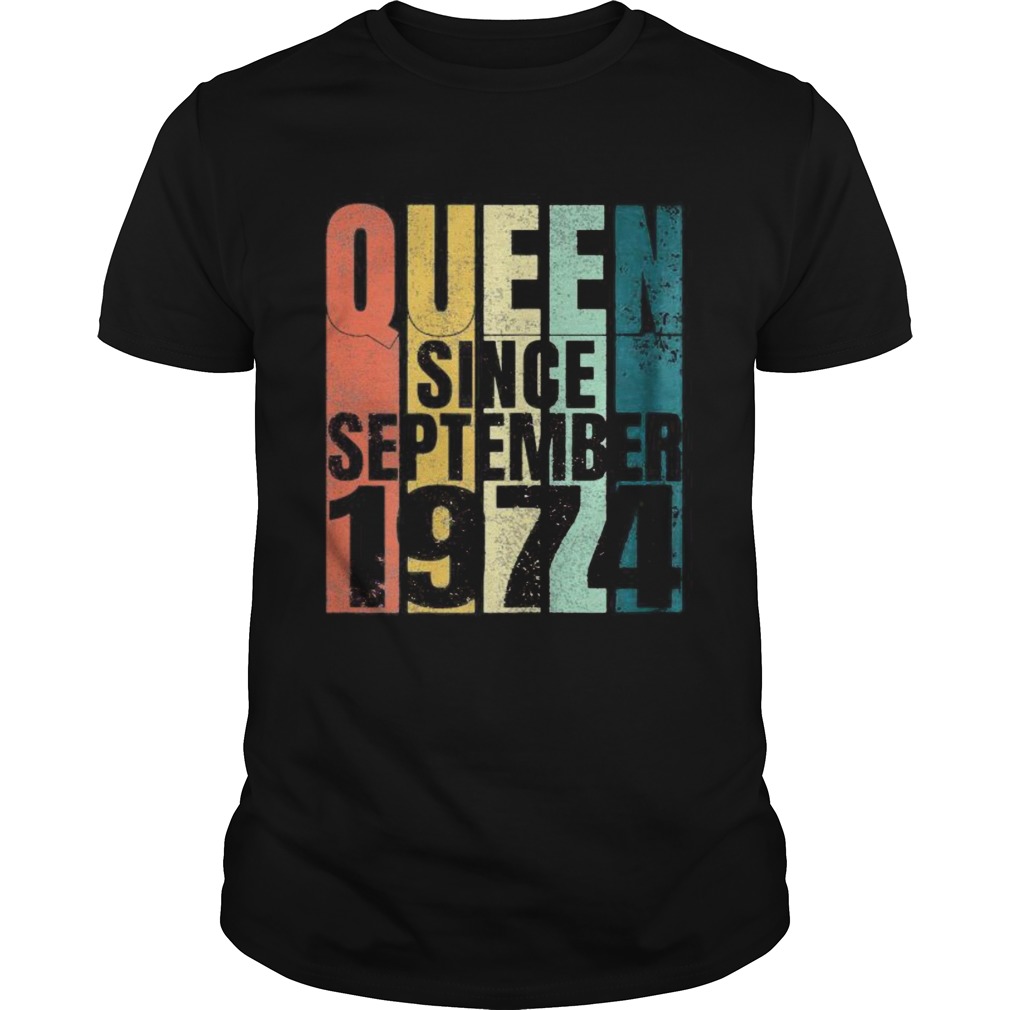 Queen since september 1974 vintage shirts