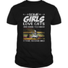 Some girls love cats and drink too much its me im some girls vintage retro  Unisex