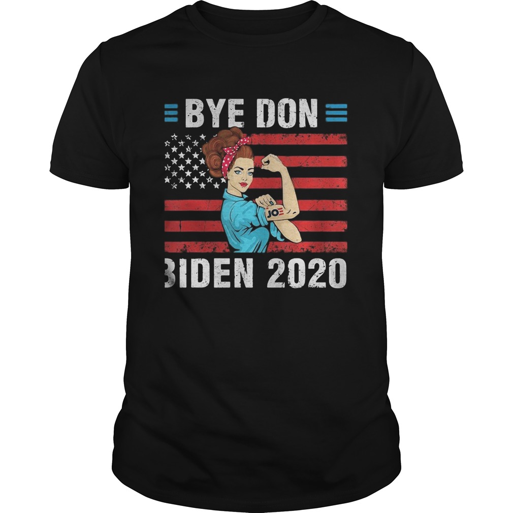 Strong woman byedon biden 2020 american flag independence day shirt
