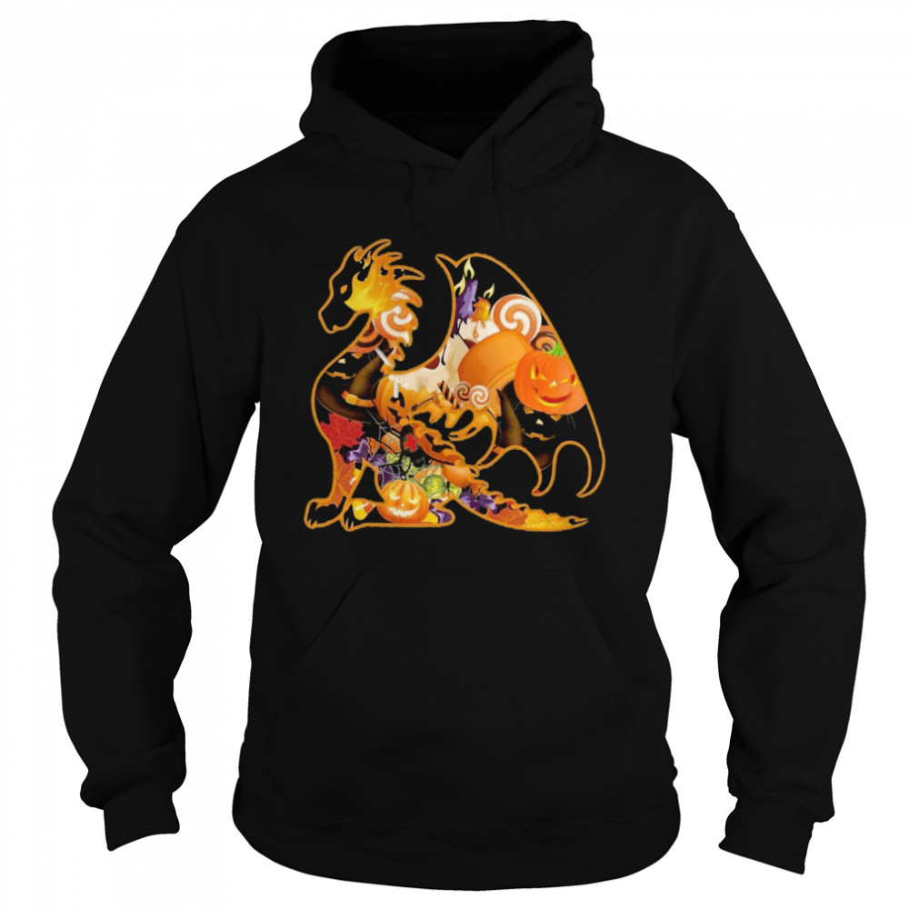 Dragon Pumpkin Happy Halloween  Unisex Hoodie