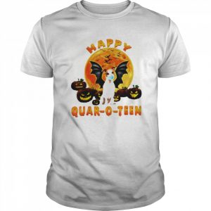 Jack Russell Terrier Dog Happy Quar O Teen Pumpkin  Classic Men's T-shirt