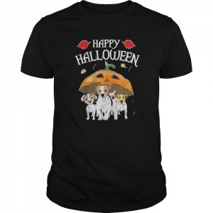Jack Russell Terriers Happy Halloween  Classic Men's T-shirt