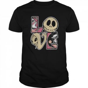 Jack Skellington And Sally Love  Classic Men's T-shirt