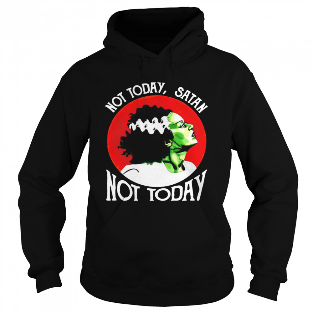 Not Today Satan Not Today Halloween  Unisex Hoodie