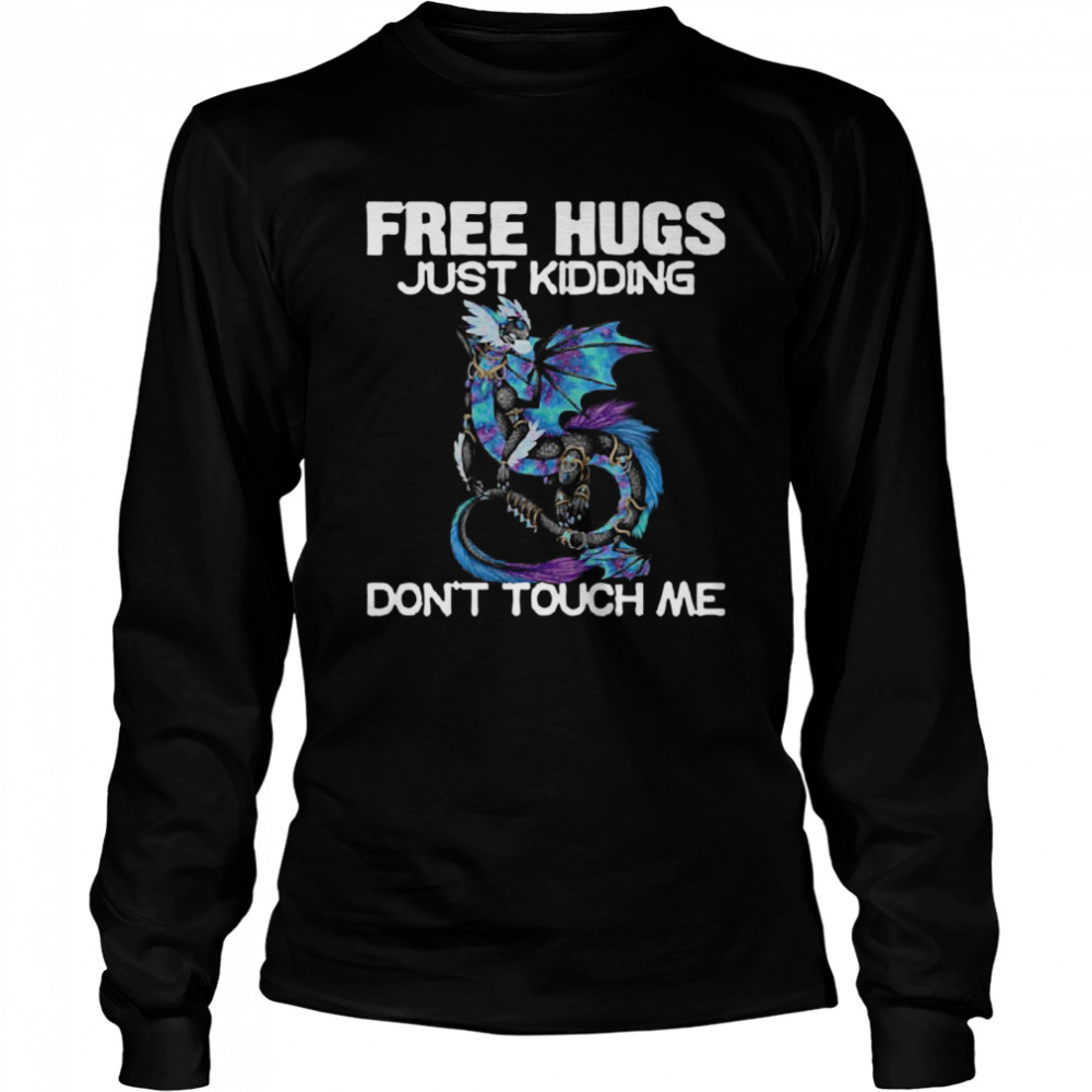 Toothless Face Mask Free Hugs Just Kidding Don’t Touch Me  Long Sleeved T-shirt