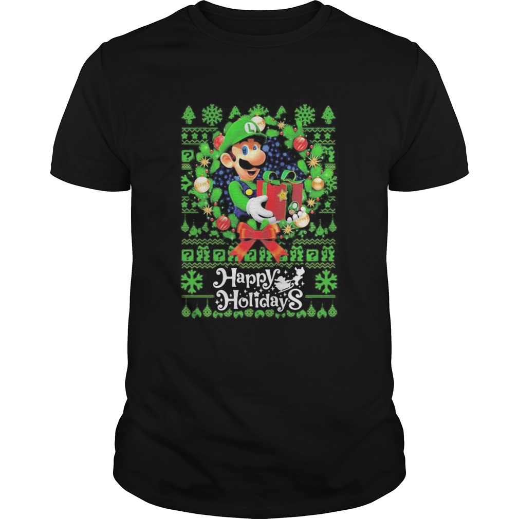 Mario ugly merry christmas happy holidays shirt