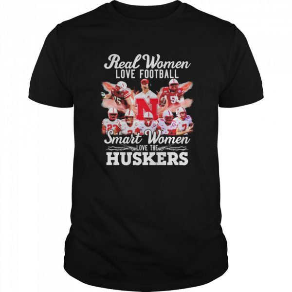 Real women love football smart women love the Nebraska Cornhuskers  Classic Men's T-shirt