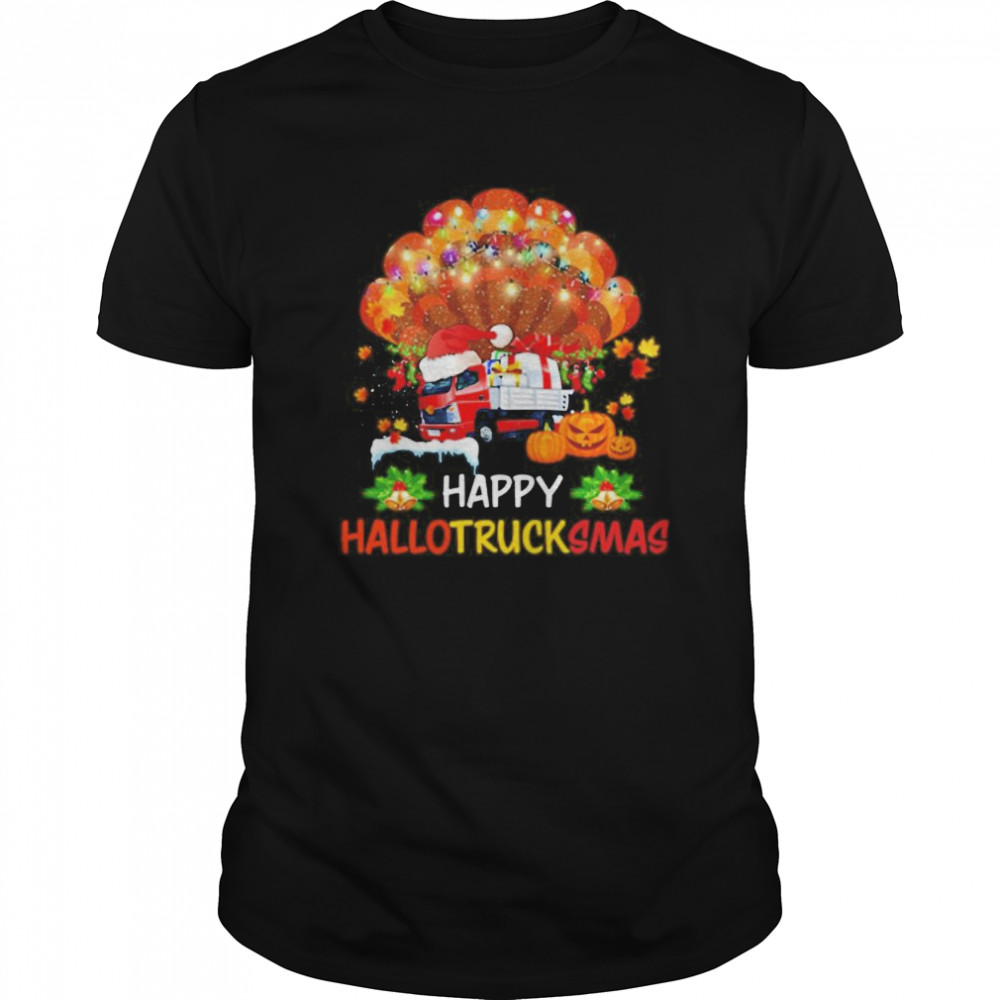 Trucker happy Hallotrucksmas shirt