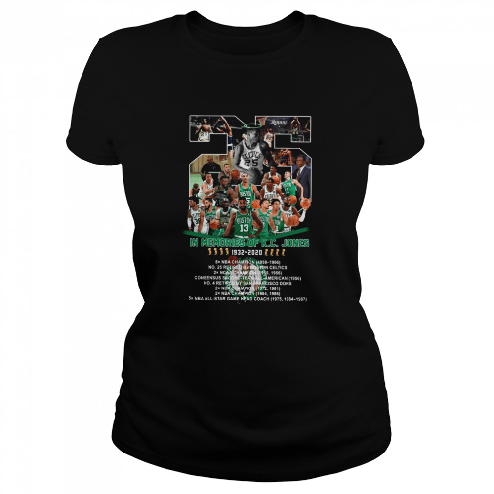 25 In Memories Of K C Jones 1932 2020 Nba Champion All Star Game Head  Classic Women's T-shirt