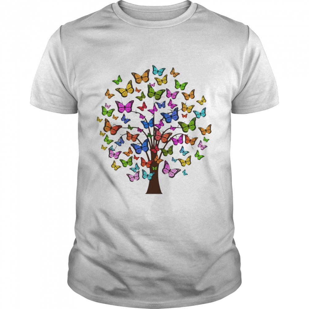 Butterflies In A Tree  Classic Men's T-shirt