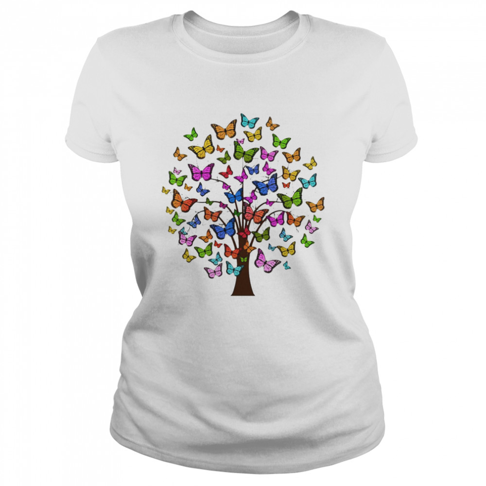 Butterflies In A Tree  Classic Women's T-shirt