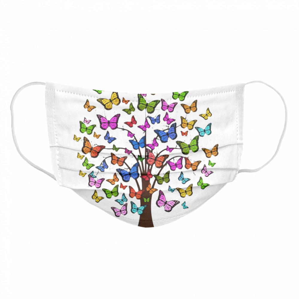 Butterflies In A Tree  Cloth Face Mask