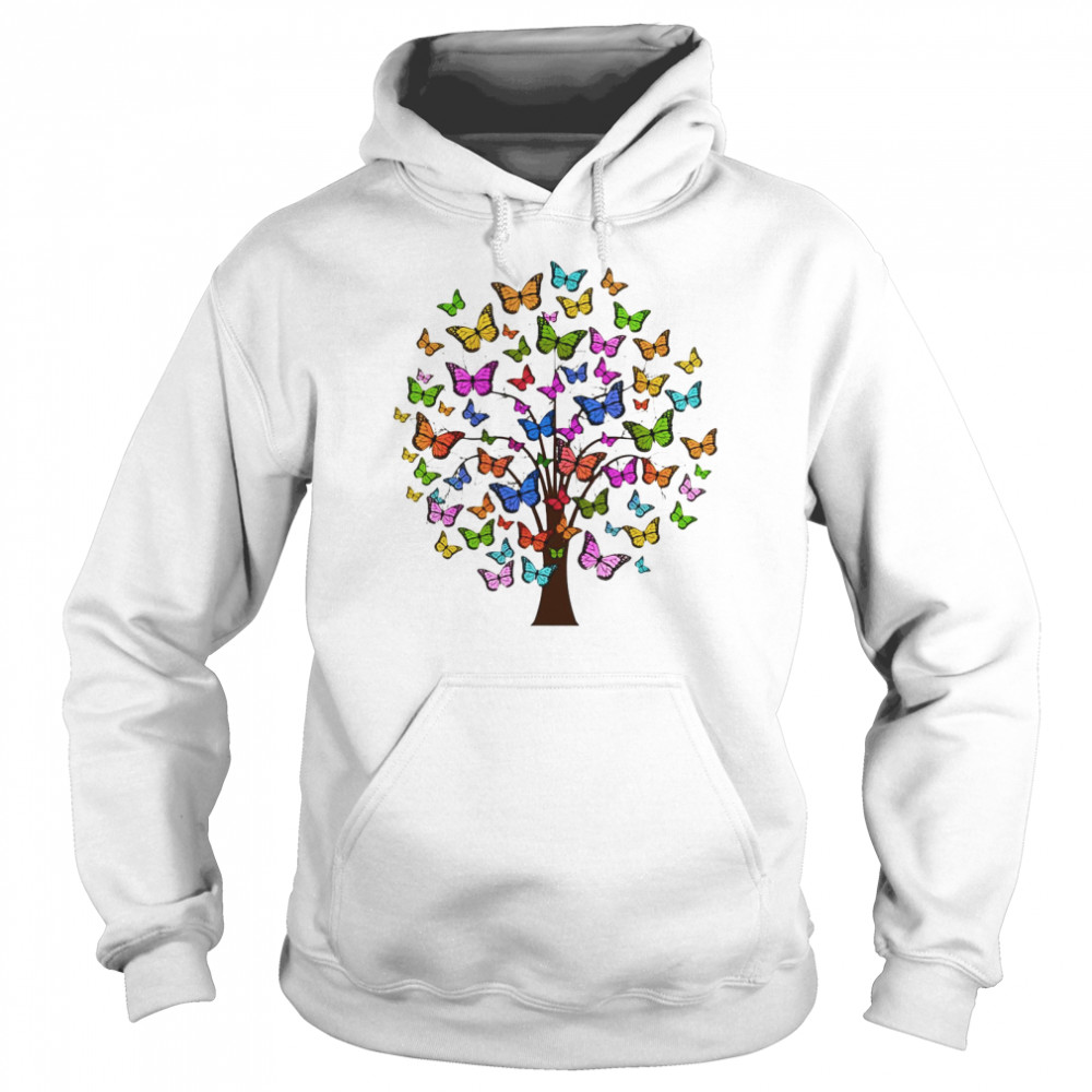 Butterflies In A Tree  Unisex Hoodie