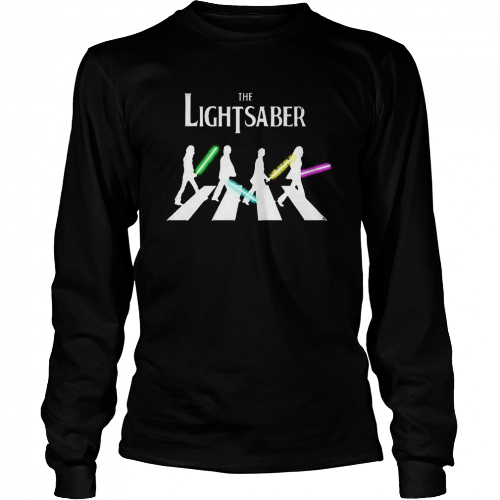 The Lightsaber Abbey Road  Long Sleeved T-shirt