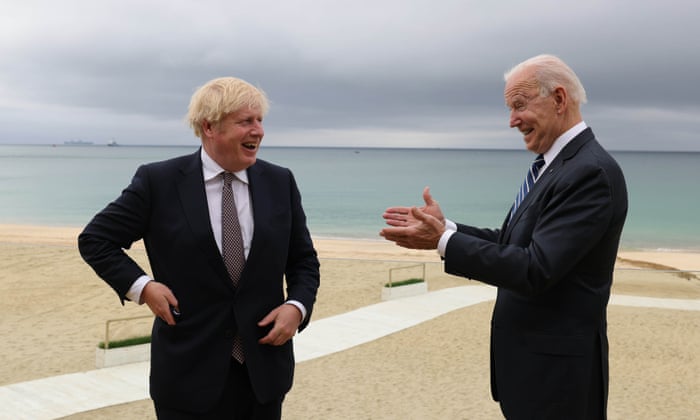 Boris Johnson plays down Brexit issues after G7 talks with Biden