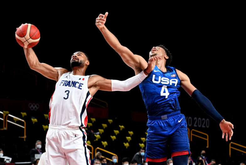 US loses to France 83-76 25-game Olympic win streak ends