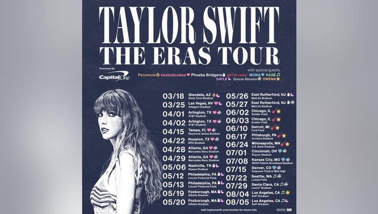 Taylor Swift announces 'The Eras Tour' date for Detroit