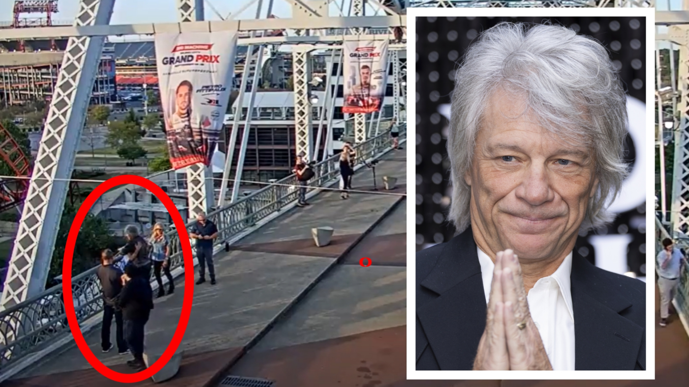 Jon Bon Jovi and others save woman by talking her off the ledge of a Nashville bridge