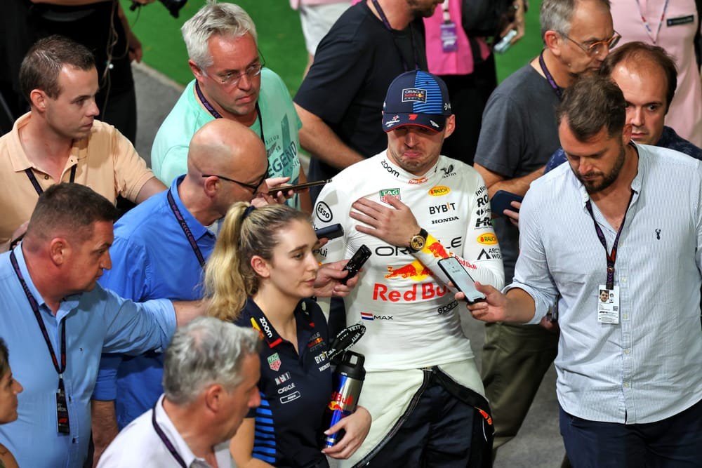 Verstappen's F1 press conference protest after swearing penalty